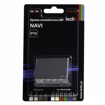 NAVI LED lamp surface mounted 14V DC RGB graphite TYPE: 10-111-36