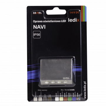 NAVI LED lamp surface mounted 14V DC steel RGB TYPE: 10-111-26