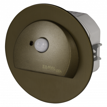 RUBI LED lamp flush mounted 230V AC motion sensor gold warm white TYPE: 09-222-42