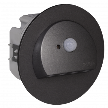RUBI LED lamp flush mounted 230V AC motion sensor graphite warm white TYPE: 09-222-32