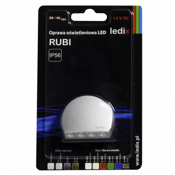 RUBI LED lamp surface mounted 14V DC aluminium cold white TYPE: 08-111-11