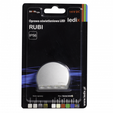 RUBI LED lamp surface mounted 14V DC RGB aluminium TYPE: 08-111-16