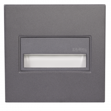 SONA LED lamp surface mounted 14V DC graphite cold white square frame TYPE: 14-211-31