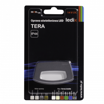 TERA LED lamp surface mounted 14V DC RGB graphite TYPE: 03-111-36