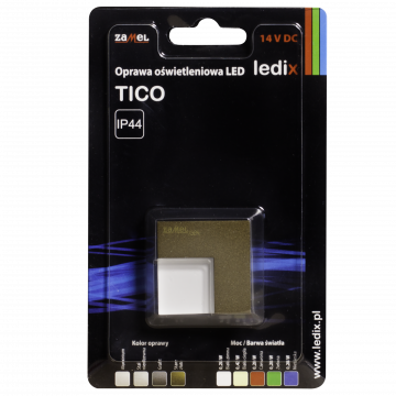 TICO LED lamp surface mounted 14V DC gold cold white TYPE: 04-111-41