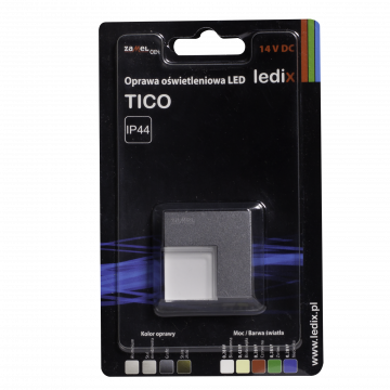 TICO LED lamp surface mounted 14V DC graphite warm white TYPE: 04-111-32