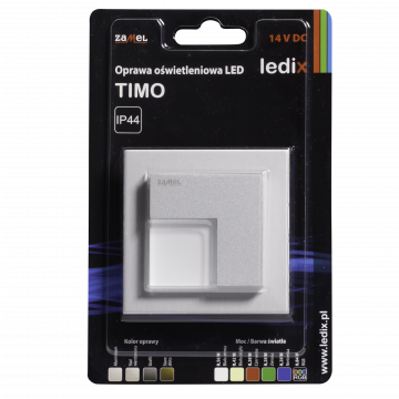 TIMO LED lamp flush mounted 14V DC aluminium warm white with frame TYPE: 07-211-12