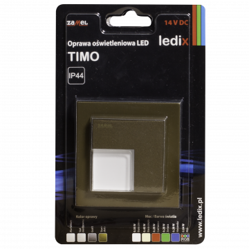 TIMO LED lamp surface mounted 14V DC gold RGB with frame TYPE: 07-111-46