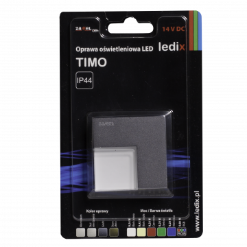 TIMO LED lamp surface mounted 14V DC graphite cold white TYPE: 06-111-31