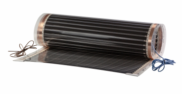 Heating foil film use under floor panels 80 W/m2, area: 0,5 m2 long: 1 m, width: 0,5 m TYP: FGP-80/0,5x1