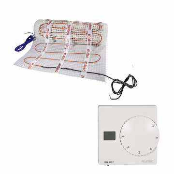 Heating mat SET - double side powered (1-wire) 150W/m2 STANDARD TYP: ZOD-10