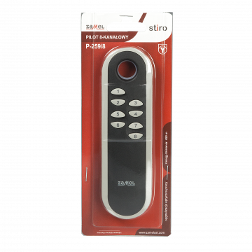 REMOTE CONTROL 8 BUTTONS TYPE: P-259/8