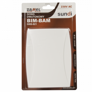 BIM-BAM TWO-TONE 230V CHIME WHITE TYPE: GNS-921-BIA