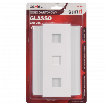 GLASSO TWO-TONE 8V CHIME WHITE TYPE: GNT-248-BIA