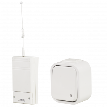 SMYK 230V WIRELESS CHIME CONTROLLER WITH A HERMETIC BELL PUSH TYPE: BSD-202H