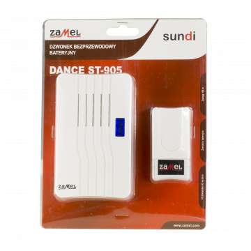 WIRELESS CHIME - BATTERY OPERATED DANCE RANGE 150m TYPE: ST-905