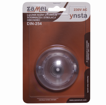 FOOT SWITCH WITH DIMMER TRANSPARENT TYPE: DIN-254-BZB