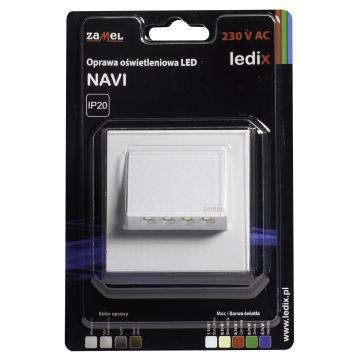 Faretto LED NAVI PT 230V AC ALU bianco caldo WYROB