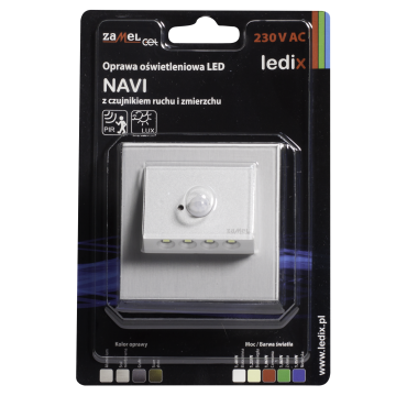 Faretto LED NAVI PT 230V AC sensore ALU bianco caldo WYROB