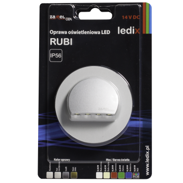 Faretto LED RUBI con cornice NT 14V DC ALU bianco freddo WYROB