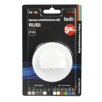 Faretto LED RUBI con cornice NT 14V DC BIA bianco caldo WYROB