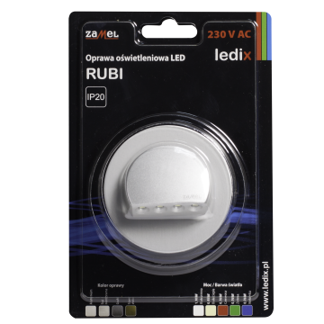 Faretto LED RUBI PT 230V AC ALU bianco caldo WYROB