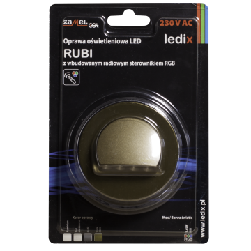 Faretto LED RUBI PT 230V AC controller ZLO RGB WYROB