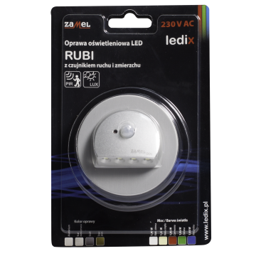 Faretto LED RUBI PT 230V AC sensore ALU bianco caldo WYROB