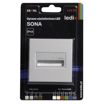 Faretto LED SONA quadrato PT 14V DC ALU RGB WYROB