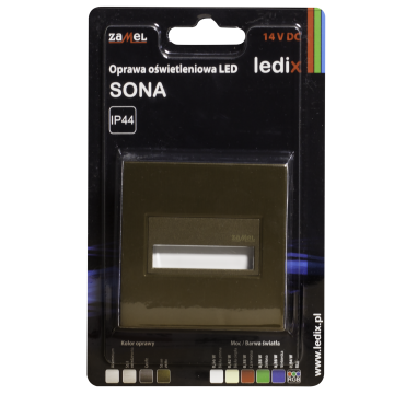 Faretto LED SONA quadrato PT 14V DC ZLO RGB WYROB