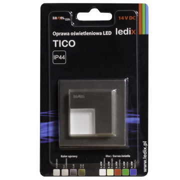 Faretto LED TICO con cornice NT 14V DC STA bianco caldo WYROB