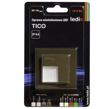 Faretto LED TICO con cornice NT 14V DC ZLO bianco caldo WYROB