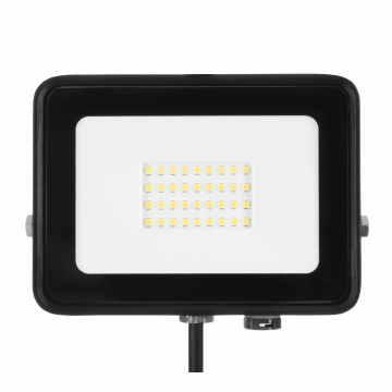 Naświetlacz LED SOLIS 30W 230V IP65 czarny, barwa biała zimna TYP: NAS-30WC