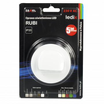 Oprawa LED RUBI PT 230V AC BIA biała zimna TYP: 09-221-51