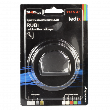 Oprawa LED RUBI PT 230V AC radio CZN biała zimna TYP: 09-224-61