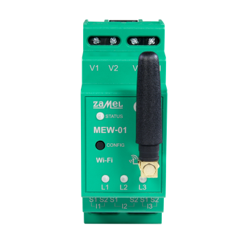 MONITOR ENERGII ELEKTRYCZNEJ WI-FI 1F+N TYP: MEW-01/1F