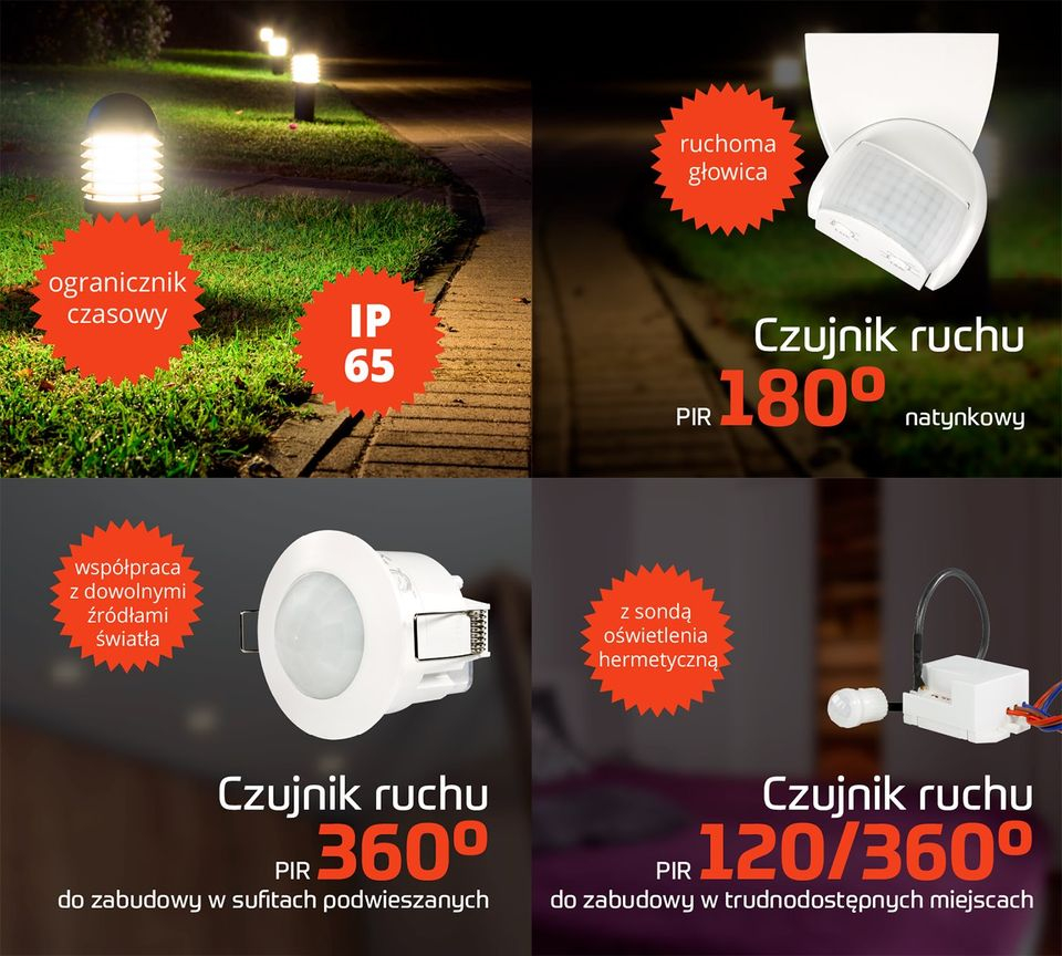 MCR-08 czujnik ruchu PIR