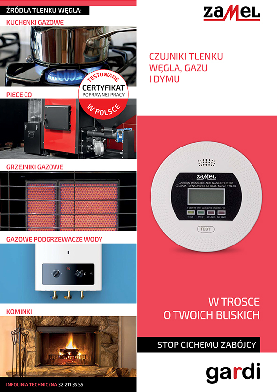 czujnik czadu gardi zamel