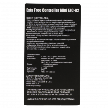 Контроллер Exta Free (мини) TYP: EFC-02