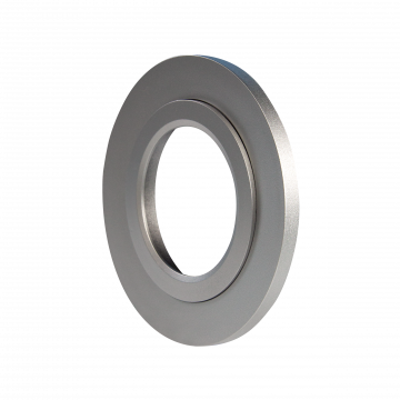 Рамка KONEKTO одинарная круглая сребрянная TYP: LSR-SO-X1