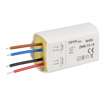 Блок питания LED для настенного монтажа 14V DC 15W TYP: ZNN-15-14