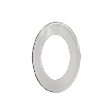 RAMKA KONEKTO okrągła x1 SZKŁO BIAŁE TYP: LSR-SBO-X1