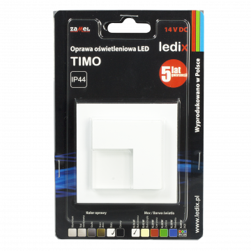 Светильник LED TIMO с рамкой NT 14V DC BIA biała zimna TYP: 07-111-51