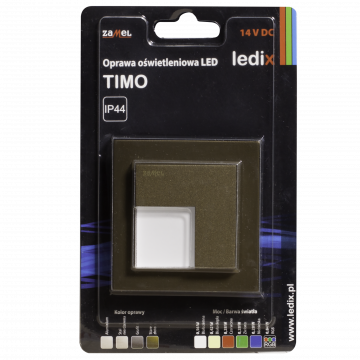 Светильник LED TIMO с рамкой NT 14V DC ZLO biała ciepła TYP: 07-111-42