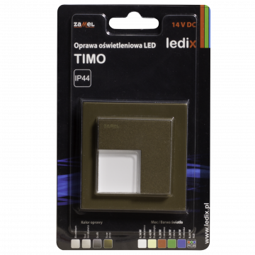 Светильник LED TIMO с рамкой PT 14V DC ZLO biała ciepła TYP: 07-211-42