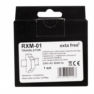 ПЕРЕКЛАДАЧ RS485-EXTA FREE TYP: RXM-01