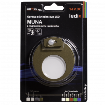Світильник LED MUNA В/К 14V DC датчик ZLO білий тепла TYP: 02-212-42