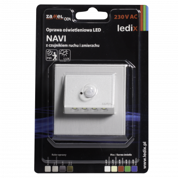 Світильник LED NAVI В/К 230V AC датчик ALU білий тепла TYP: 11-222-12
