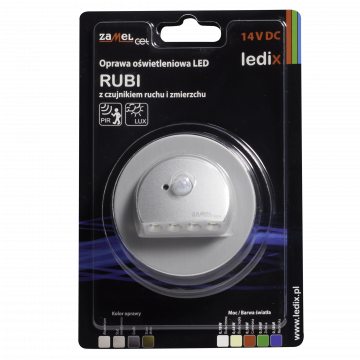 Світильник LED RUBI В/К 14V DC датчик ALU білий тепла TYP: 09-212-12