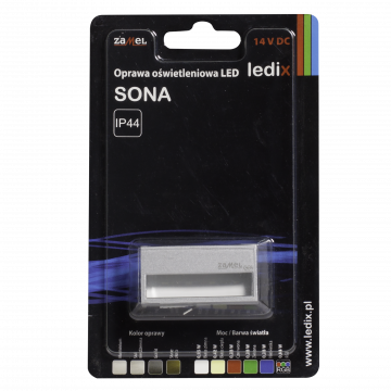 Світильник LED SONA М/П 14V DC ALU RGB TYP: 12-111-16
